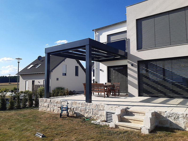 Terrassenüberdachung mit Glasdach von Glasbau Brehm
